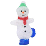 vidaXL Kerstfiguur kerstman LED binnen en buiten 28 cm acryl