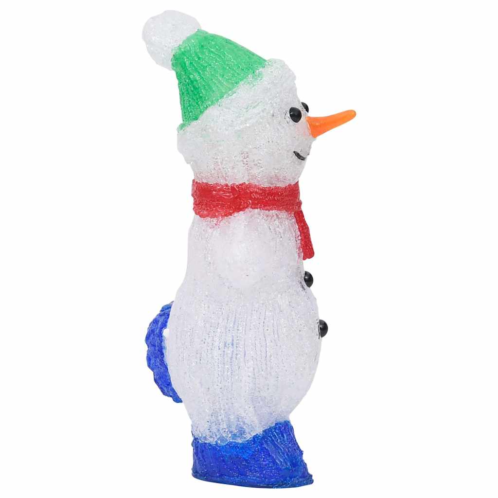 vidaXL Kerstfiguur kerstman LED binnen en buiten 28 cm acryl