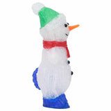 vidaXL Kerstfiguur kerstman LED binnen en buiten 28 cm acryl