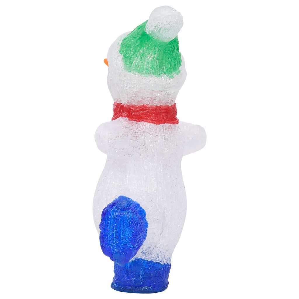 vidaXL Kerstfiguur kerstman LED binnen en buiten 28 cm acryl