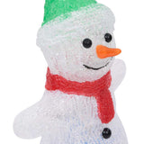 vidaXL Kerstfiguur kerstman LED binnen en buiten 28 cm acryl