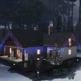 vidaXL Lichtgordijn met 400 LED's en 8 functies 10 m warmwit