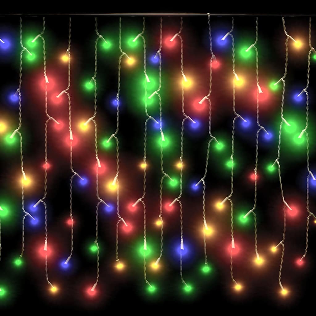vidaXL Lichtgordijn met 400 LED's en 8 functies 10 m warmwit