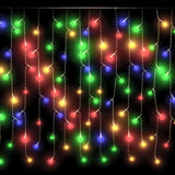 vidaXL Lichtgordijn met 400 LED's en 8 functies 10 m warmwit