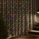 vidaXL Lichtsnoergordijn met 300 LED's en 8 functies 3x3 m warmwit