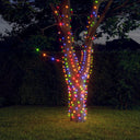 vidaXL Lichtsnoeren 2 st met 2x200 LED's solar binnen/buiten koudwit