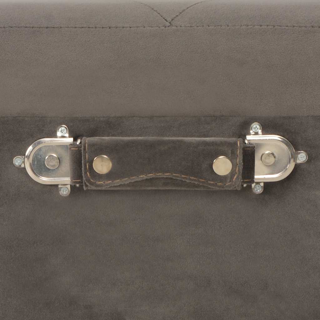 vidaXL Opbergkruk 40 cm fluweel mosterdgeel