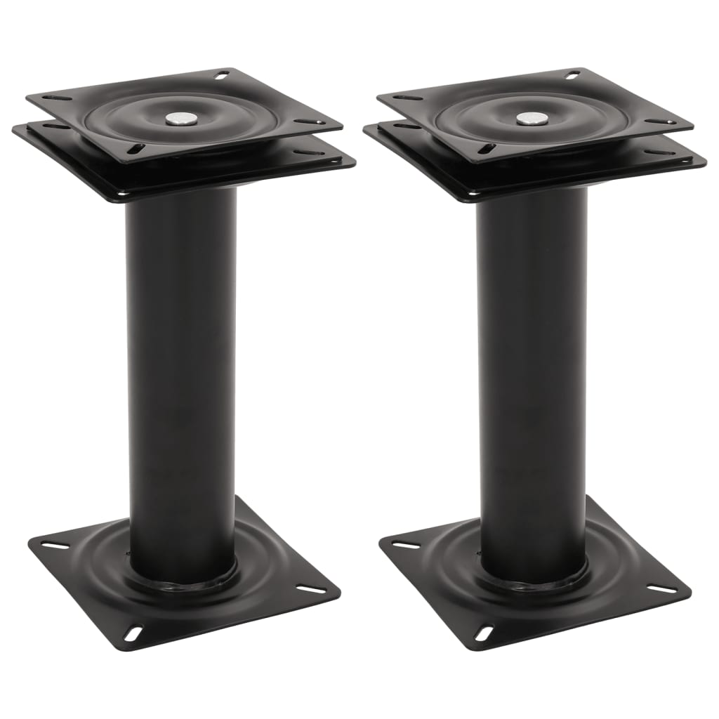 vidaXL Bootstoelpoot met 360° draaiplateau staal