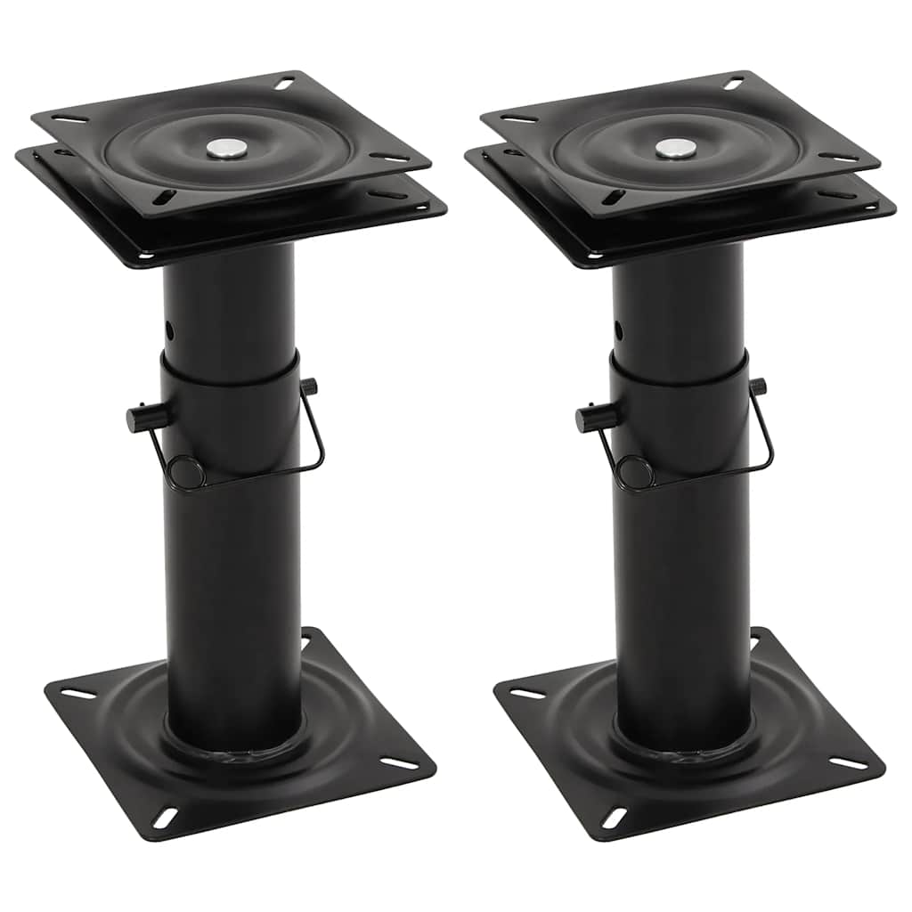 vidaXL Bootstoelpoot met 360° draaiplateau staal