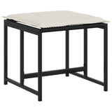 vidaXL 9-delige Tuinset poly rattan zwart