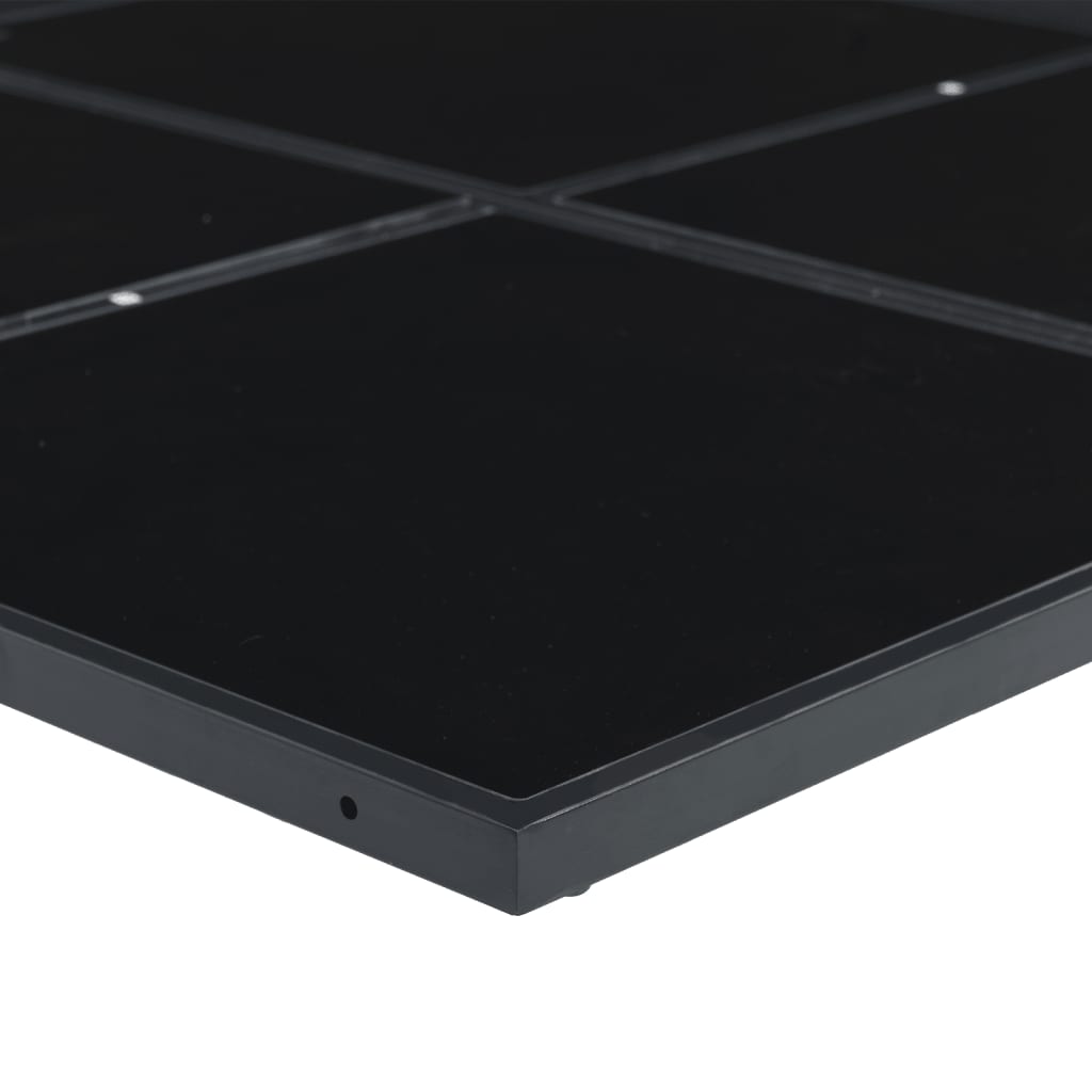 vidaXL 9-delige Tuinset poly rattan zwart