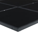 vidaXL 5-delige Tuinset met kussens poly rattan zwart
