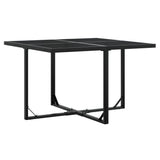 vidaXL 9-piece Garden Dining Set Poly Rattan Black