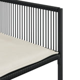 vidaXL 9-piece Garden Dining Set Poly Rattan Black
