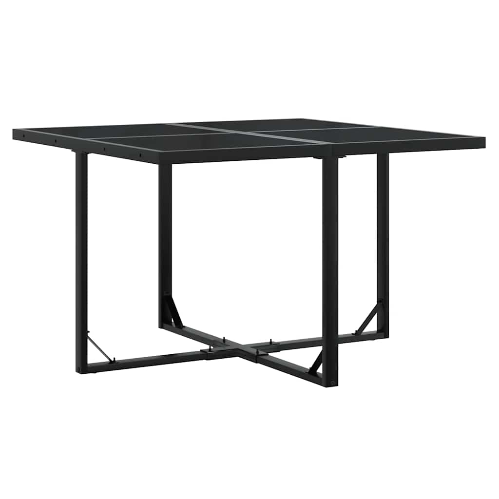 vidaXL 5-delige Tuinset poly rattan zwart