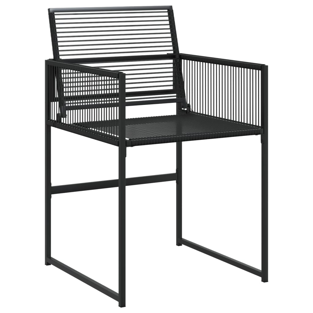 vidaXL 9-piece Garden Dining Set poly rattan black