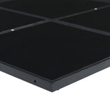 vidaXL 5-delige Tuinset met kussens poly rattan zwart