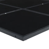 vidaXL 9-delige Tuinset poly rattan zwart