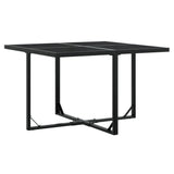 vidaXL 9-piece Garden Dining Set Poly Rattan Black