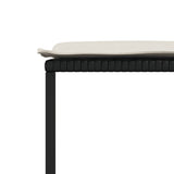 vidaXL 9-piece Garden Dining Set Poly Rattan Black