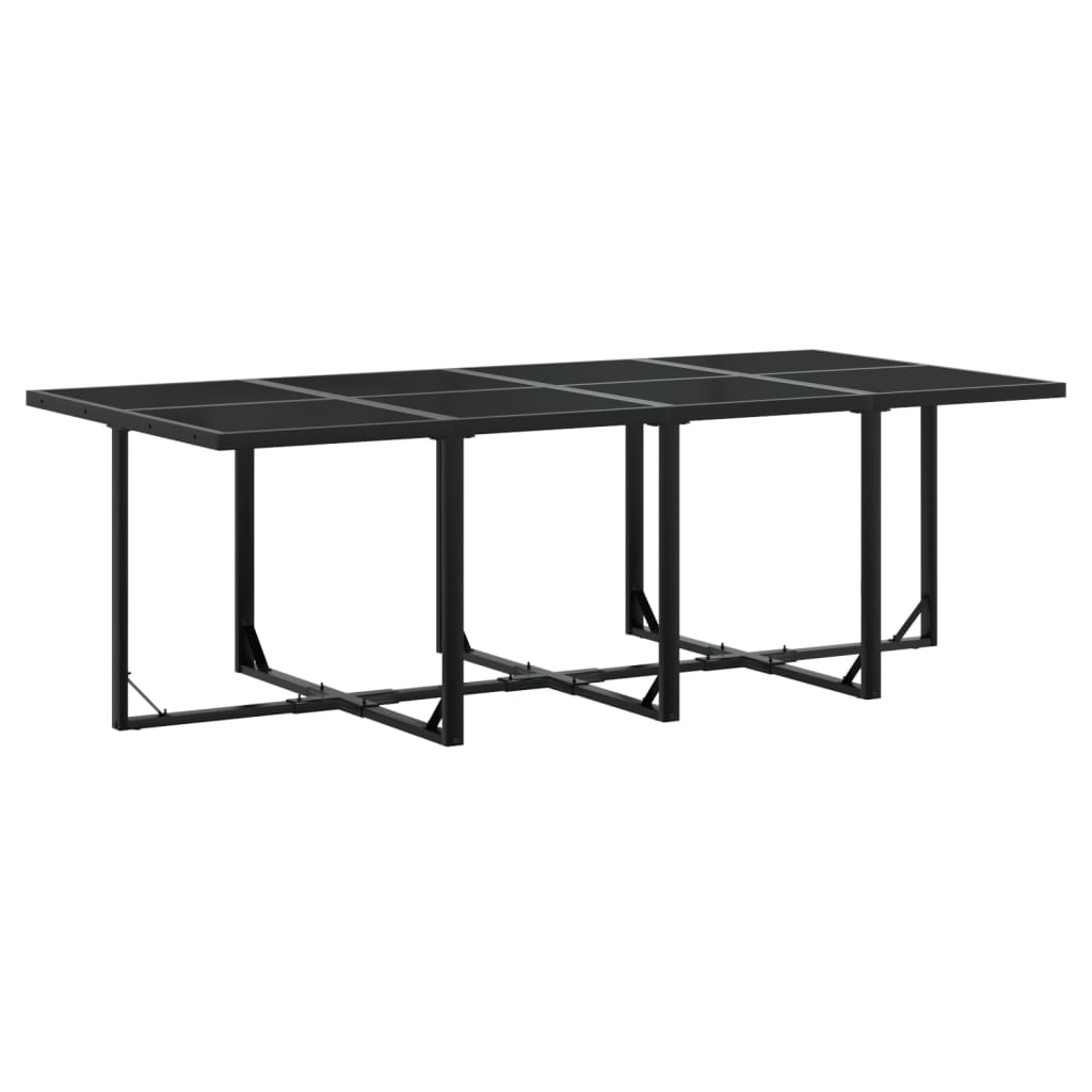 vidaXL 5-piece Garden Dining Set with Cushions Textilene Black