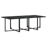 vidaXL 5-piece Garden Dining Set with Cushions Textilene Black