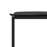 vidaXL 9-piece Garden Dining Set with Cushions Textilene Black