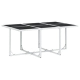vidaXL 5-delige Tuinset met kussens textileen wit