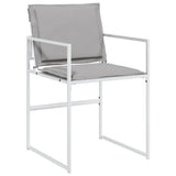 vidaXL 9-piece Garden Dining Set with Cushions Textilene White