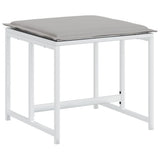 vidaXL 9-delige Tuinset met kussens textileen wit
