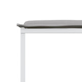 vidaXL 9-delige Tuinset met kussens textileen wit