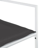vidaXL 9-delige Tuinset met kussens textileen wit