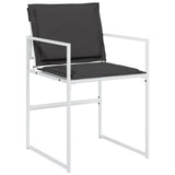 vidaXL 9-piece Garden Dining Set with Cushions Textilene White
