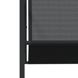 vidaXL 9-piece Garden Dining Set Textilene Black