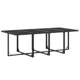 vidaXL 9-piece Garden Dining Set Textilene Black