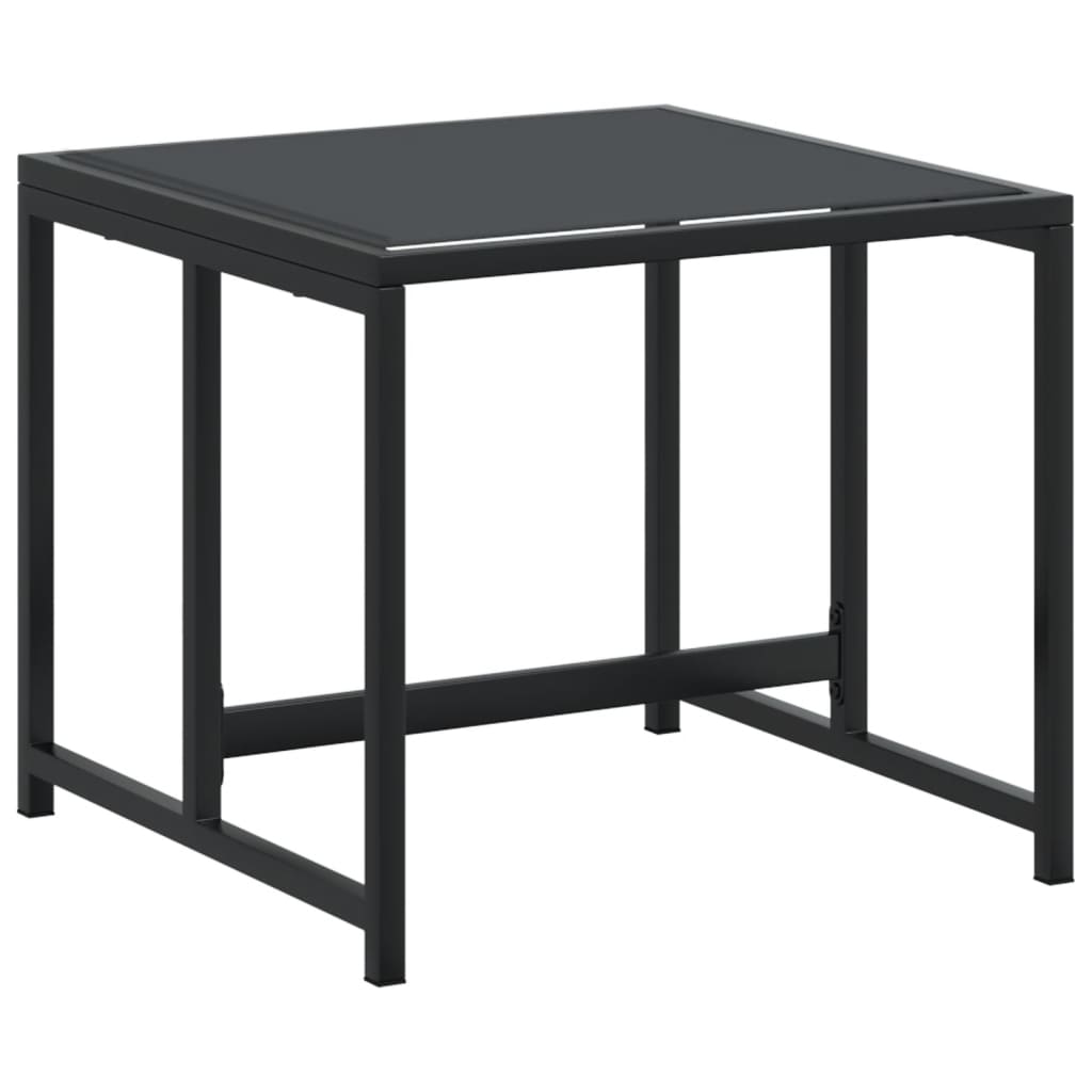 vidaXL 9-piece Garden Dining Set Textilene Black