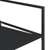 vidaXL 9-piece Garden Dining Set Textilene Black
