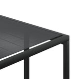 vidaXL 9-piece Garden Dining Set Textilene Black