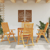 vidaXL 3-delige Tuinset 85x85x74 cm massief acaciahout