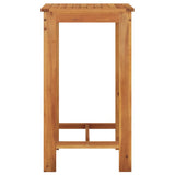 vidaXL 3-Piece Garden Bar Set Solid Acacia Wood and Poly Rattan Black