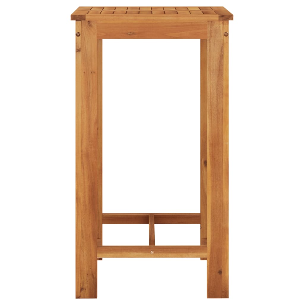 vidaXL 3-delige Tuinbarset massief acaciahout en poly rattan bruin