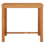 vidaXL 5-piece Garden Bar Set Solid Acacia Wood and Poly Rattan Black