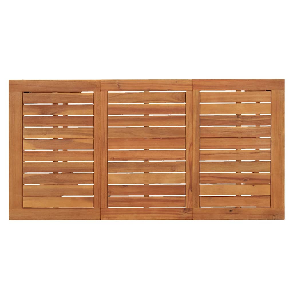 vidaXL 5-delige Tuinbarset massief acaciahout en poly rattan bruin
