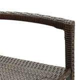 vidaXL 5-delige Tuinbarset massief acaciahout en poly rattan bruin