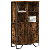vidaXL Hoge kast 79,5x35,5x137,5 cm bewerkt hout zwart