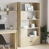 vidaXL Boekenkast 70x36x189 cm bewerkt hout wit