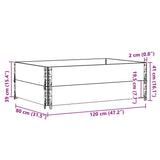 vidaXL Plantenbak 100x50 cm massief grenenhout