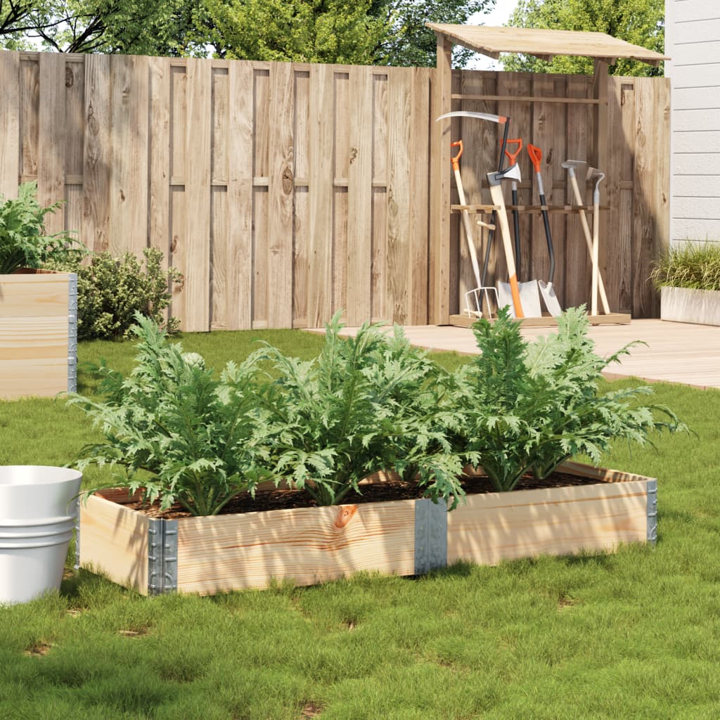 vidaXL Plantenbak 100x50 cm massief grenenhout
