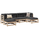vidaXL 6-Piece Lounge Set with Cushions Solid Pinewood