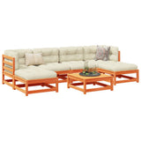 vidaXL 7-Piece Lounge Set with Cushions Solid Pine Wood